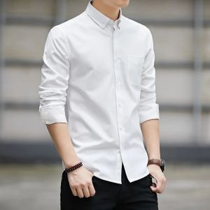 PAKET HEMAT 3 PCS Kemeja Pria Polos Dewasa Lengan Panjang Hem Slimfit Formal Casual