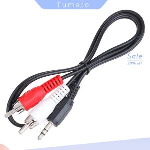 Tumato 3.5mm jack mini plugto 2 RCA male stereo ohono audio speaker adapter cable