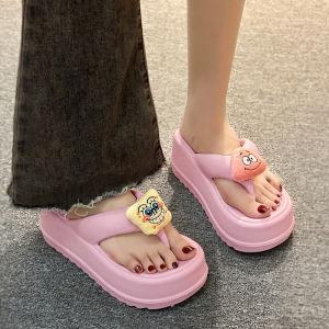 LHshoess พร้อมส่ง รองเท้าแตะผู้หญิงแฟชั่น รองเท้าแตะเสริมส้น รองเท้าแตะหูหนีบเสริมส้น 2 นิ้ว วัสดุยางevaน้ำหนักเบาใส่เดินสบายไม่หนักเท้า ใส่ดีสั่งเลย