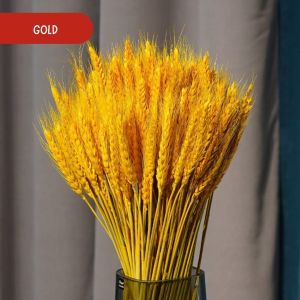 1 IKAT Padi Gandum Kering Artificial - Aksesoris Bunga Hiasan Dekorasi Rumah Vas Buket Rustic A001