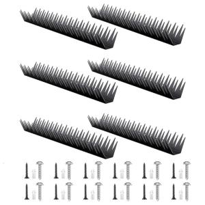 Security Fence Spikes 6 Pack Metal AntiClimb Wall Spikes for Outdoor Garden Home Protections Cats Bird Prevent Spikes