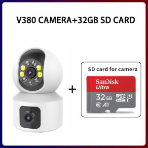 Dual Lens V380 PRO CCTV Camera to cellphone 1080P Wireless two-way audio Night Vision Security Camera Surveillance