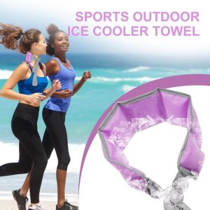 NOVELLEO Reusable Neck Cooling Scarf Cold Longer Breathable Equipment Ice Wrap for Neck Outdoor Sports Towel Daily Wear Cooling Neck Wraps for Running