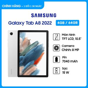 Máy Tính Bảng Samsung Galaxy Tab A8 2022 chính hãng 10.5 4/64/128GB lắp sim nghe gọi  thiết bị giải trí xem phim chơi game || Playmobile