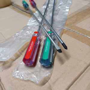 TEKIRO 2pcs obeng setting karburator panjang 36cm Dapat plus dan min