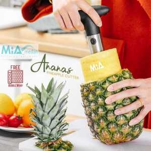 Pisau Nanas Alat Potong Nenas ANANAS Pineapple Cutter Stainless Steel ANTI KARAT Pineapple Corer Peeler Slicer Parutan Pengupas Stenlis bisa utk Semangka Pepaya Nangka Labu Apel Lemon Mangga buah buahan Besar