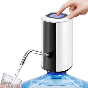 5 Gallon Water Bottle Dispenser Electric Automatic Drinking Water Dispenser Portable Water Bottle Pump with USB Charging for Home Kitchen Office Camping Black