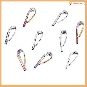yangyuhua 1pc Sliver Rainbow Top Tip Guide Ring Free of Tangle for Spinning Fishing Rod Fishing Accessories