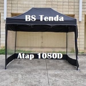 Tenda Lipat 2x3 Lengkap Dinding Mika 3 Sisi