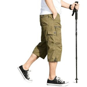ZITY Plus Size Men’s Cargo Shorts – Cotton Blend Camouflage Shorts with Multiple Pockets Loose Fit for Trekking Fishing Leisure & Everyday Use Up to 5XL