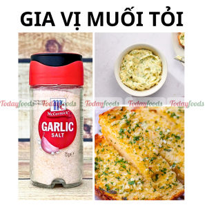 Muối Tỏi McCormick 73G – Gia Vị Muối Trộn Tỏi Đậm Đà Dùng Nêm Ướp Rắc Món Ăn