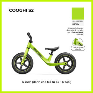 Xe đạp thăng bằng Cooghi S2 cho bé 1-6 tuổi siêu nhẹ 2.5kg lốp cao su cao cấp