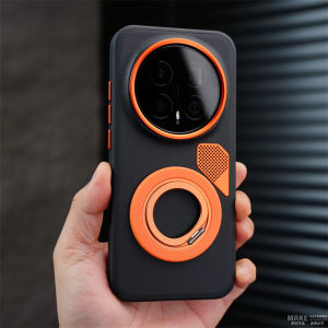 For Honor Magic 8 Pro Case Magnetic For MagSafe Luxury Silicone Leather Holder Ring Back Cover Cooling Shockproof Bumper