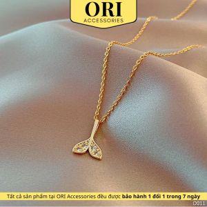 Dây chuyền nữ Vây cá đính đá Neala thời trang ORI ACCESSORIES D011