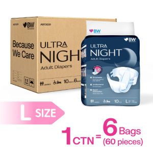BW - Ultra Night Tape Adult Diapers Carton (10pcs/bag Size M/L)