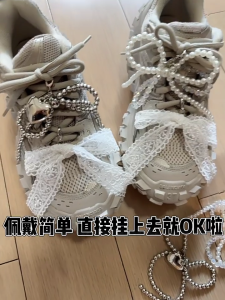 Ngọt Ngào ren đính cườm Hoa Giày Quyến Rũ Dây Giày Clip Mặt dây chuyền trang trí Cho Cô Gái Phụ Nữ Giản Dị Giày Dễ Dàng Để Sử Dụng