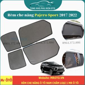 Rèm che nắng xe Pajero Sport 2017-2022-Hàng Loại 1 Mr Ô Tô vải dày chống nắng tốt dễ lắp đặtvừa khít-Có hít nam châm