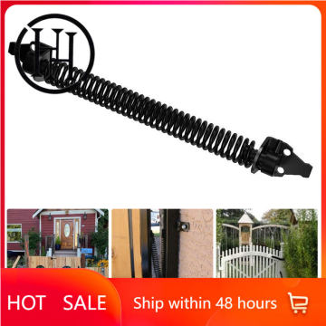 Saihisday Self-Closing Gate Spring – 9.84 Inch Heavy Duty Carbon Steel – Adjustable Tension – For Wooden, Vinyl Fences, Gardens, Farms, Garages