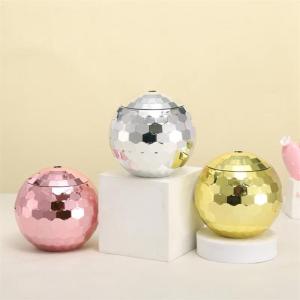 ESFDGL Nightclub with Straw Sparkly Flashlight Wine Goblets Bar Tools tail Disco Ball Cup