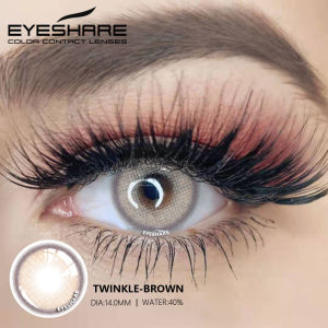 **【COD】Softlens 2pcs TWINKLE GRENN PINK GRAY soflen normal 14 mm softlens minus0.00**
