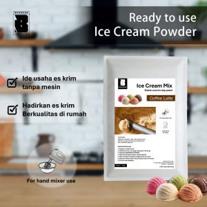 BENMEER Bubuk Ice Cream Manual Proses 100gr Vanilla Strawberry Coffee Latte Chocolate
