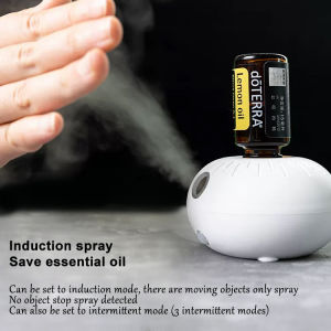 FLOWEROMA Rechargeable Wireless Induction Essential Oil Diffuser Microporous Automatic Nebulizer Compatible with Doterra Oil