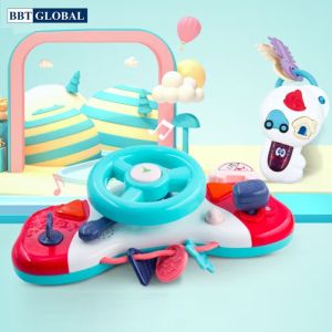 Đồ chơi vô lăng có đèn và nhạc cho bé BBT GLOBAL 999-120B (ib chọn màu)