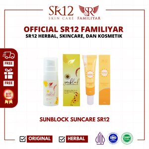 SR12 SUNCARE SUNBLOCK - SUN SCREEN SPF 25++ BPOM UNTUK PERLINDUNGAN KULIT CANTIKMU - GERAI UMMU HIJAZ GUH