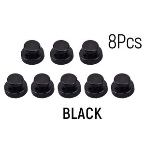 Seeko Removable Shirt Buttons Plastic Button DIY Quick Installation Buttons Black and White 8Pcs/Set