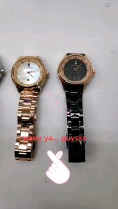 Jam tangan wanita fashion HSP tali rantai tanggal aktif