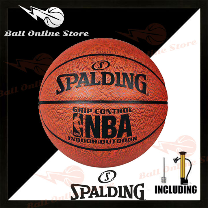 Spalding No.7 ลูกบาสเก็ตบอล หนัง PU ใช้ในร่มและกลางแจ้ง มีที่ปั้ม ...