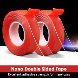 🇸🇬 (2mm thick) Double-Sided Tape Nano Tape Removable Reusable Waterproof Adhesive Tape Multi Purpose Traceless Adhesive