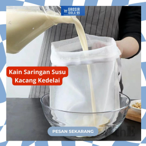 Kain Saringan Susu Kacang Kedelai Kain Peras Saringan Santan Nylon Food Filter Bag Saringan Rempah Kitchenware