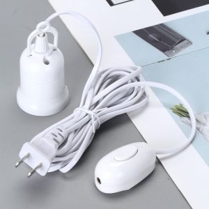 Chuôi Đèn E27 Có Dây 5m – Công Tắc & Móc Treo Sẵn Dây Đui Đèn Treo Đa Năng 220V