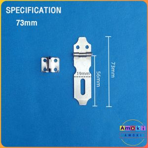 Amoki Safety Hasp Latch Lock Stainless Steel Cabinet/Door Latches with Screws