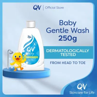 QV Baby Gentle Wash 250g Soap-free for Hair and Body Hydrating and Soothing Suitable for Babys Delicate Skin