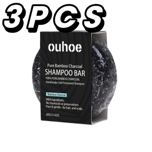 new Bamboo Charcoal Shampoo Soap Deep Clean The Scalp Create Dark And Thick Hair Improve Dryness Hair Nourish Charcoal Shampoo Soap hot