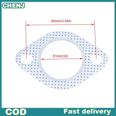 CHENJ Car Exhaust Gasket Flange 51/55/60/63/70/76MM Downpipe Installation for Improved Sealing