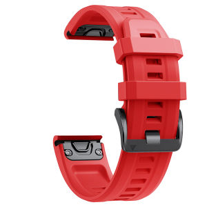 Zionia 22mm Quick Release Easy Fit Silicone Watch Strap for Garmin Instinct 3 45mm AMOLED Crossover Solar Tactical Esports dezl Camo Surf MARQ Captain Gen 2 Descent G1 G2 Fenix 8 E 7 6 Pro 5 Plus Quatix Tactix Approach S70 47mm S62 S60 Amazfit Falcon