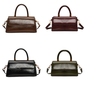 กระเป๋าถือกระเป๋าสะพายกระเป๋าคาดตัวกระเป๋าสะพายไหล่อเนกประสงค์สไตล์ย้อนยุคกระเป๋ากล้องหนัง PU ลำลองสำหรับใส่ทำงานและพักผ่อน