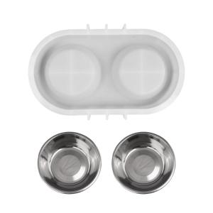 Heat Resistant Silicone Pet Bowl Mold For Cement Resin Projects Reusable Handmade Cats Dog Feeder Template Mould