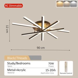Chandelier Ceiling Light For Bedroom Modern Cieling Lamp Tri Color Drop Lights For Living Room Lamps