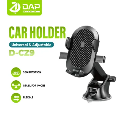 Universal Car Holder DAP D-CZ9 360 Rotable For Smartphone Car Stand Holder - Garansi Resmi 1 Tahun