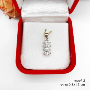 จี้โรเดียมฝังเพชร เสริมบารมี ใส่ได้ทุกโอกาส ไม่ลอกไม่ดำ ใส่อาบน้ำได้  รูปถ่ายจากสินค้าจริง