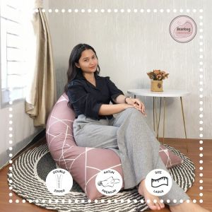 Bean Bag Plus ISI size Dewasa - Triangle Piramid Coklat - Beanbag Murah Berkualitas By beanbag smoothies