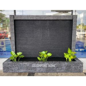 Feng Shui W11 Fiberglass 8x3x6 Wall Water Pond Kolam Air Garden Water Feature 风水流水喷泉瀑布池 Koi Fish Outdoor Waterfall