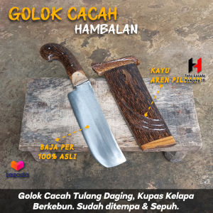Bedog Betekok Bahan Baja Per Premium Cacah Tulang Cincang Daging Tajam & Kuat