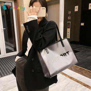 Fashion Women Jelly Transparent Handbag Large Tote Pouch Composite Bags