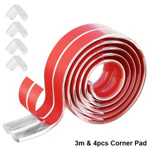 PRIMEPICKGLOBAL Soft Collision Proof Kids Desk Bumper Self Adhesive Table Edge Guard Strip Furniture Corner Protector