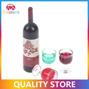 [Eleanor] 3pcs set 1 12 Dollhouse Miniature Simulation Wine Bottle Wine Model Toys